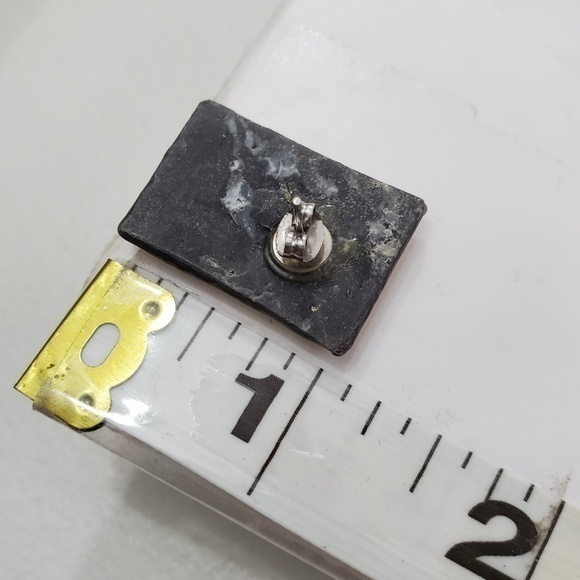 Clay Earrings‎ Faux Dichroic Tribal Red Green 1 Inc - Picture 7 of 7